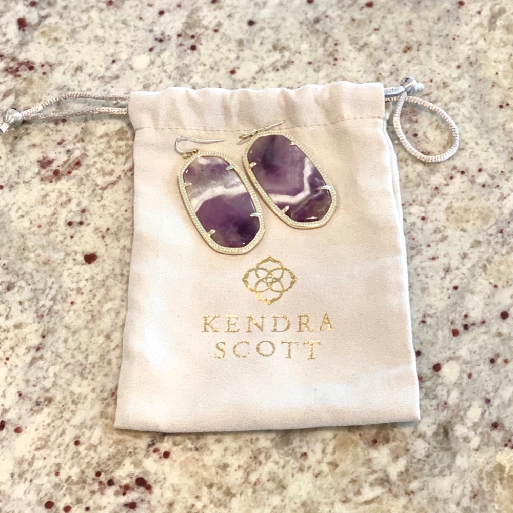Kendra Scott - Unique Danielle EarringPurple Stone